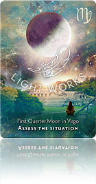 First Quarter Moon in Virgo（乙女座の上弦の月）