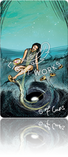 5 of Cups（カップの５）