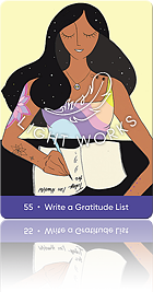 55. Write a Gratitude List（感謝のリストを書く）