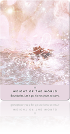 WEIGHT OF THE WORLD（重荷を下ろす）
