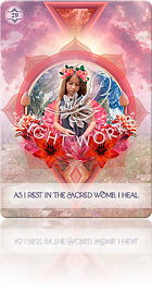 As I rest in the sacred womb，I heal（聖なる子宮で休み、癒されます）