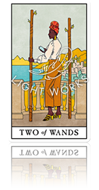TWO OF WANDS（ワンドの２）