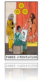 THREE OF PENTACLES（ペンタクルの３）