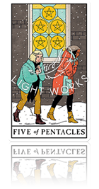 FIVE OF PENTACLES（ペンタクルの５）