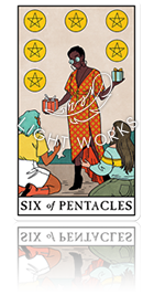 SIX OF PENTACLES（ペンタクルの６）