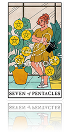 SEVEN OF PENTACLES（ペンタクルの７）