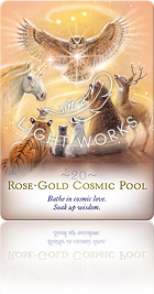 Rose‑Gold Cosmic Pool（ローズゴールドの宇宙の泉）